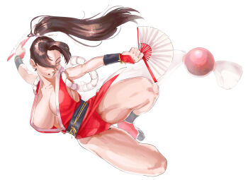 1girl breasts fatal_fury large_breasts long_hair shiranui_mai