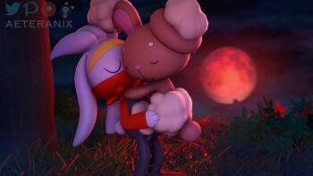 1boy 1girl 3d aeteranix after_vaginal aftersex animated artist_name black_fur brown_fur buneary commission cowgirl_position cum cum_in_pussy egg ejaculation fertilization furry furry_female furry_male furry_with_furry gen_4_pokemon gen_8_pokemon girl_on_top happy_sex hetero huge_filesize impregnation kiss leg_lock lying moaning moon multiple_views night nintendo on_back opennsfwsp orange_eyes outdoors ovum patreon_logo penis pinkrotten pixiv_logo pokemon pokemon_(creature) pokemon_egg pussy rabbit_boy rabbit_ears rabbit_girl rabbit_tail raboot sex sound straddling suspended_congress tagme testicles tree twitter_logo vaginal video