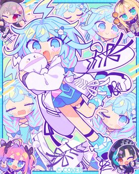 good_luck_to_me_tomorrow_(nanawo_akari) highres hololive mizumiya_su richard_(richaball) virtual_youtuber