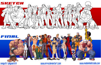 6+boys 6+girls ;d abs abubo afro alice_carroll annie_murakami arm_up armpits arms_behind_head artist_name beanie bilingual_commentary black_hair black_pants black_sandals blonde_hair blue_jacket blue_pants blue_shirt blue_sleeves bodysuit breasts brown_coat brown_gloves brown_hair cassandra_murata chinese_clothes closed_mouth clothing_cutout coat commentary copyright_notice dark-skinned_male dark_skin deviantart_username dress drill_hair elias_patrick english_commentary everyone fat fat_man fingerless_gloves gloves green_hat green_pants grey_hair grin hat highres holding holding_coat holding_unworn_clothes inomura_oni jacket jae-mo_kang james_lewis johann jose_rodriguez kneehighs leaning_forward long_hair lynn_baker medium_breasts mixed-language_commentary mr_jones mrvo multiple_boys multiple_girls muscular muscular_male navel navel_cutout one_eye_closed open_mouth orange_bodysuit pants pelvic_curtain pink_tank_top pupa_salgueiro purple_coat purple_hair radel rage_of_the_dragons red_pants revealing_clothes sandals scar scar_on_face shirt short_hair size_difference sleeveless sleeveless_coat smile socks sonia_romanenko spanish_commentary standing striped_clothes striped_thighhighs sunglasses suspenders tank_top tattoo thighhighs twin_drills unworn_coat watermark web_address white_dress white_pants white_socks white_thighhighs william_lewis wristband yellow_bodysuit