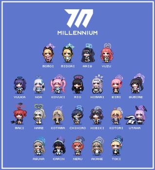 6+girls :d absurdly_long_hair ahoge akane_(blue_archive) animal_ear_hairband animal_ear_headphones animal_ears apron aqua_bow aqua_ribbon aris_(blue_archive) asuna_(blue_archive) black-framed_eyewear black_hair black_hairband black_halo black_pants black_pantyhose black_skirt black_socks blonde_hair blue-framed_eyewear blue_archive blue_background blue_hair blue_halo blue_necktie bow braid can cat_ear_headphones cat_ears chihiro_(blue_archive) cleaning_&amp;_clearing_(blue_archive) coat cross_hair_ornament d: dark-skinned_female dark_skin dog_ears dog_girl double_bun drink_can eimi_(blue_archive) engineering_department_(blue_archive) everyone eyewear_on_head fake_animal_ears fishnet_thighhighs fishnets floating_headgear floppy_ears flower formal_clothes game_development_department_(blue_archive) glasses goggles goggles_on_head green_eyes green_halo grey_hair grey_halo grey_pantyhose gun hair_bun hair_flower hair_intakes hair_ornament hair_scrunchie hairband hairpin halo hare_(blue_archive) headgear headphones hibiki_(blue_archive) highres himari_(blue_archive) holding holding_can huge_ahoge jacket karin_(blue_archive) kotama_(blue_archive) kotori_(blue_archive) koyuki_(blue_archive) lanyard light_brown_hair long_hair machine machine_gun maid maid_apron maid_headdress maki_(blue_archive) mechanical_halo medium_hair midori_(blue_archive) millennium_science_school_logo momoi_(blue_archive) multiple_girls necktie neru_(blue_archive) noa_(blue_archive) one_side_up open_clothes open_mouth orange_halo own_hands_together pants pantyhose pink_eyes pink_hair pink_hairband pink_halo pleated_skirt ponytail power_symbol print_jacket purple_eyes purple_hair purple_halo rectangular_halo red_eyes red_hair red_halo red_necktie redforge ribbon rio_(blue_archive) scrunchie semi-rimless_eyewear seminar_(blue_archive) short_hair siblings simple_background single_braid sisters skirt smile socks soda_can sports_bra striped_clothes striped_hairband suit sumire_(blue_archive) thighhighs toki_(blue_archive) triangle_halo twins utaha_(blue_archive) v-shaped_eyebrows veritas_(blue_archive) very_long_hair weapon wheelchair white_coat white_hair white_halo white_jacket white_skirt white_sports_bra white_suit yellow_eyes yellow_halo yuuka_(blue_archive) yuzu_(blue_archive)