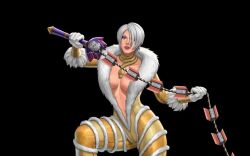 Rule 34 | 1girl, animated, blue eyes, bouncing breasts, breasts, cleavage, cleavage cutout, clothing cutout, game, game cg, highres, isabella valentine, large breasts, snk, solo, soul calibur, soulcalibur, soulcalibur v, sword, tagme, the king of fighters all-stars, transforming weapon, video, weapon, whip, whip sword