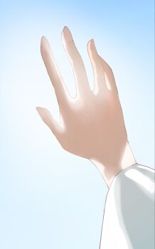 Rule 34 | 1girl, arm up, blue sky, commentary request, gakuen idolmaster, hand focus, highres, idolmaster, pov, shinosawa hiro, sky, solo, sun, sunlight, yoyoyom2223
