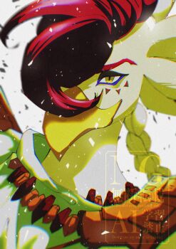 1boy beak bird_boy brown_hair closed_mouth commentary_request furry furry_male highres hyrule_warriors:_age_of_imprisonment looking_at_viewer male_focus nintendo raphica_(zelda) stktik09060906 the_legend_of_zelda the_legend_of_zelda:_tears_of_the_kingdom upper_body white_background