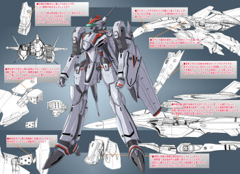 chart cross-section hirokawa_kouichirou macross macross_frontier macross_frontier:_itsuwari_no_utahime mecha robot shield translation_request vf-25