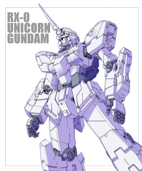 anaheim_electronics character_name commentary emblem green_visor gundam gundam_unicorn logo machinery mecha mecha_focus mobile_suit no_humans robot roundel s.shimizu science_fiction unicorn_gundam white_background