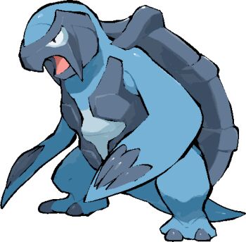 animal_focus carracosta commentary_request full_body gen_5_pokemon kawaanago lowres nintendo no_humans open_mouth pokemon pokemon_(creature) pokemon_focus solo standing transparent_background