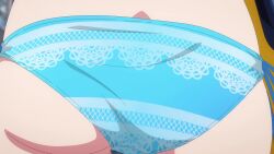 1girl animated anime_screenshot ass ass_focus bikini blue_bikini from_behind highres kanojo_okarishimasu mizuhara_chizuru side-tie_bikini_bottom sound swimsuit tagme thigh_gap thighs video walking