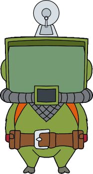 Rule 34 | absurdres, antenna, belt, digimon, digimon (creature), highres, looking at viewer, monitor, ninja, sakutekimonitamon