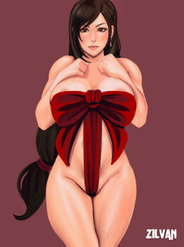 1girl breasts final_fantasy final_fantasy_vii large_breasts long_hair tifa_lockhart zilvan