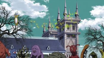 1boy 4girls animated aono_tsukune breasts kurono_kurumu multiple_girls nipples panties rosario+vampire shirayuki_mizore sound tagme toujou_ruby underwear video yuzuki_yukari