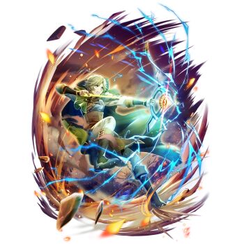 1boy armor armored_boots armored_bridal_gauntlets arrow_(projectile) artist_request aura bare_tree blonde_hair boots bow_(weapon) bridal_gauntlets brown_boots brown_bridal_gauntlets brown_tunic cape clenched_teeth collared_tunic dust_cloud electricity energy_arrow forehead from_side full_body game_cg green_cape green_eyes hand_up high_collar holding holding_arrow holding_bow_(weapon) holding_weapon incoming_attack kawasumi_itsuki knee_boots leg_up legendary_bow_(small_bow)_(tate_no_yuusha_no_nariagari) legendary_bow_(tate_no_yuusha_no_nariagari) long_sleeves looking_ahead male_focus messy_hair muneate official_art open_mouth outdoors pants parted_bangs pauldrons shirt short_hair shoulder_armor sidelocks simple_background single_pauldron sleeveless_tunic solo standing standing_on_one_leg tate_no_yuusha_no_nariagari tate_no_yuusha_no_nariagari_rerise teeth transparent_background tree tunic turtleneck_tunic v-shaped_eyebrows weapon white_pants white_shirt