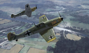 aircraft airplane bf_109 edouard_groult highres luftwaffe military_vehicle original propeller_fighter river riverbank rural scenery shadow sunlight vehicle_focus world_war_ii