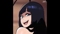 1boy animated antenna_hair ass ass_shake audible_speech black_hair bleach bleach:_sennen_kessen-hen disembodied_hand english_audio english_text giggling giselle_gewelle grabbing_another's_ass groping highres huge_ass long_hair looking_at_viewer looking_back male_focus naughty_face nishikomiya open_mouth smile sound sound_effects tagme trap video za_barro