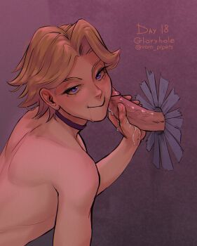 2boys aoyama_yuuga boku_no_hero_academia glory_hole highres male_focus multiple_boys nude penis vam_pipets yaoi