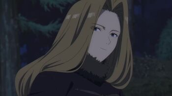 Rule 34 | 3girls, animated, anime screenshot, elf, fern (sousou no frieren), forest, frieren, hug, long hair, methode (sousou no frieren), multiple girls, nature, night, pointy ears, pout, purple hair, sousou no frieren, tagme, video