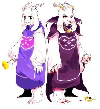 artist_request asriel_dreemurr furry goat tagme toriel undertale utdr_(toby_fox)