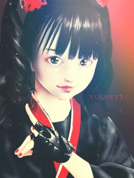 Rule 34 | 1girl, artist request, babymetal, black hair, blush, gloves, highres, tagme