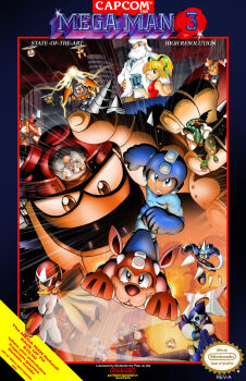 6+boys _man arm_cannon blonde_hair blue_eyes capcom dr._light_(mega_man) dr._wily_(mega_man) gamma_(mega_man) gemini_man hard_man highres joints looking_at_viewer magnet_man mecha mecha_focus mega_man_(character) mega_man_(classic) mega_man_(series) mega_man_3 multiple_boys needle_man official_art ponytail proto_man robot robot_ears robot_girl robot_joints roll_(mega_man) running rush_(mega_man) scarf shadow_man_(mega_man) snake_man spark_man top_man weapon white_hair
