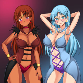 Rule 34 | 2girls, bishoujo senshi sailor moon, highres, multiple girls, sailor aluminum seiren, sailor lead crow, tagme