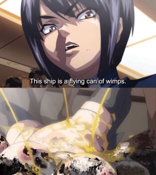 1girl angry animated animated_gif black_hair bound breasts brown_eyes defeat english_text golden_shower instant_loss kangoku_senkan large_breasts multiple_boys murakami_teruaki naomi_evans peeing golden_shower rope subtitled tagme thighhighs tied_up tongue tongue_out
