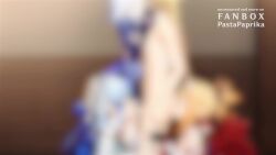 1boy 3d 3girls aether_(genshin_impact) anilingus animated ayaka_(genshin_impact) blender_(medium) blonde_hair blue_hair blush braid censored closed_eyes clothed_female_nude_male curly_hair fellatio female_rimming_male from_side furina_(genshin_impact) genshin_impact hetero highres indoors kamisato_ayaka kamisato_ayaka_(springbloom_missive) kiss light_blue_hair looking_at_another mihoyo mosaic_censoring multiple_girls nude oral orange_hair pale_skin pastapaprika penis ponytail royal_treatment self-upload sound video vision_(genshin_impact) white_hair wooden_floor yoimiya_(genshin_impact)