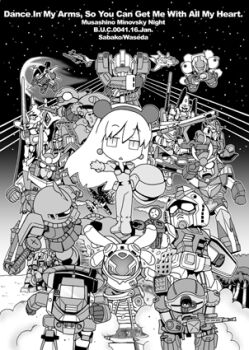 00s 1970s_(style) 1980s_(style) 1990s_(style) 1girl aoki_ryuusei_spt_layzner chibi crossover daitarn_3 densetsu_kyojin_ideon dunbine giant_gorg ginga_hyouryuu_vifam gorg gun gundam ideon juusenki_l-gaim king_gainer l-gaim layzner long_hair lowres mecha mobile_suit_gundam monochrome muteki_choujin_zambot_3 muteki_kojin_daitarn_3 oldschool overman_king_gainer pilot_suit retro_artstyle robot rx-78-2_gundam scopedog seisenshi_dunbine sentou_mecha_xabungle soukou_kihei_votoms space space_habitat super_robot sword tagro vifam walker_gallia weapon zaku zaku_ii zambot_3
