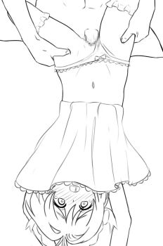 age_difference animated animated_gif blush cardcaptor_sakura censored clothed_female_nude_male clothed_sex clothes_lift clothing_aside drooling hair_bobbles hair_ornament heart heart-shaped_pupils kinomoto_sakura loli looping_animation monochrome mosaic_censoring navel nude oukamo panties panties_aside sex short_hair skirt skirt_lift stomach symbol-shaped_pupils tagme tears thighhighs torso_grab underwear upside-down vaginal video