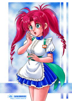 Rule 34 | 1girl, 404, :o, akira m, apron, aqua bow, aqua sash, artist name, back bow, blue eyes, blue skirt, bow, breasts, center frills, cowboy shot, dated, drill hair, frilled apron, frills, hand to own mouth, hand up, http status code, layered skirt, long hair, low drills, medium breasts, open mouth, original, pink hair, pleated skirt, puffy short sleeves, puffy sleeves, sash, shirt, short sleeves, skirt, solo, standing, surprised, teeth, upper teeth only, waist apron, waitress, watermark, web address, white apron, white shirt