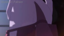 1boy 1girl animal_ear_fluff animal_ears animated artist_name ass audible_speech black_hair blunt_bangs bouncing_breasts breasts brown_hair clothed_male_nude_female collarbone crossed_bangs ear_wiggle from_behind from_side full_moon green_eyes hair_between_eyes imminent_kiss indoors interior iwatani_naofumi japanese_clothes kimono knee_up long_hair looking_to_the_side maplestar medium_breasts moon night nipples nude parted_lips patreon_username pink_eyes profile raccoon_ears raccoon_girl raphtalia sitting sky sound squatting standing tail tatami tate_no_yuusha_no_nariagari thighs undressing very_long_hair video walking yukata