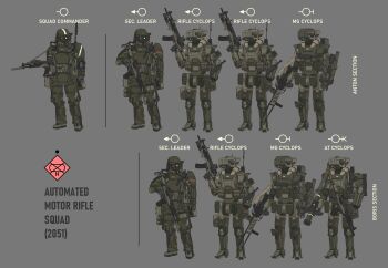 34composite 3others absurdres ak-12 android armor assault_rifle body_armor breastplate cyclops_(girls'_frontline) english_text explosive girls'_frontline grenade gun head-mounted_display helmet highres information_sheet kalashnikov_rifle kcco_(girls'_frontline) leg_armor machine multiple_others power_armor rifle robot shoulder_armor weapon