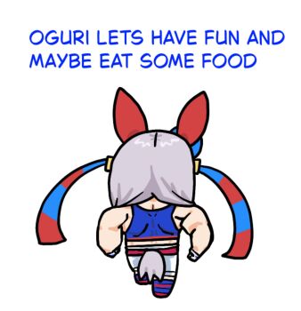 Rule 34 | 1girl, animal ears, blue hairband, ear covers, ear ornament, from behind, grey hair, grey tail, hairband, headband, highres, horse ears, horse girl, horse tail, long hair, muscular, pikminpreggedup, red headband, shirt, simple background, solo, striped clothes, striped hairband, tail, tamamo cross (umamusume), umamusume, umamusume: cinderella gray, very long hair