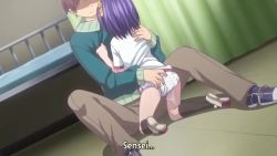 1boy 1girl age_difference animated anime_screenshot anus ass ass_grab blue_eyes blush bottomless brown_hair censored clitoral_stimulation close-up closed_eyes cum cum_in_pussy doggystyle ecchi_na_shintai_sokutei female_ejaculation female_orgasm fingering flat_chest from_behind hetero kouda_kanae loli long_hair navel nipples open_mouth orgasm panties penis pubic_hair purple_eyes pussy pussy_juice pussy_juice_trail rubbing rubbing_crotch saliva sex sex_from_behind shouji_ayumu sound spread_legs spread_pussy stomach_bulge subtitled teasing testicles underwear vaginal video yellow_eyes