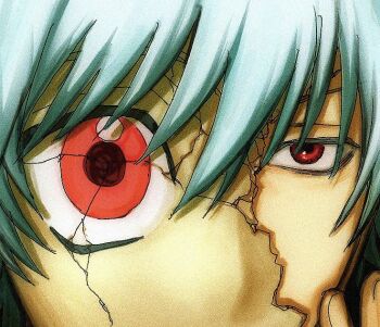 Rule 34 | 1boy, close-up, crack, cracked kawaii mask, cracked mask, gintama, kira39s, male focus, mismatched eyes, red eyes, sakata gintoki, sanpaku, solo, white hair