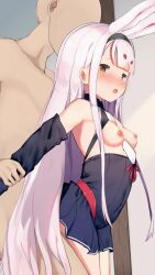 1boy 1girl animal_ears animated arm_grab arm_held_back armpits audible_internal_cumshot audible_ejaculation audible_internal_cumshot azur_lane blush bouncing_breasts breasts brown_background clothed_female_nude_male clothed_sex commentary_request completely_nude cowboy_shot faceless faceless_male hetero highres indoors jitome liely loli long_hair moaning nipples nose_blush nude open_mouth penis rabbit_ears sex sex_from_behind shimakaze_(azur_lane) small_breasts solo_focus sound standing standing_bulge tagme two-tone_background uncensored vaginal video white_background white_hair yellow_eyes