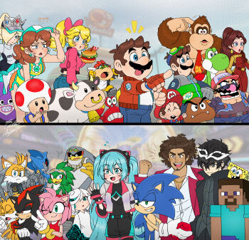 6+boys 6+girls amamiya_ren amy_rose black_sclera blonde_hair blue_eyes bowser_jr. bowser_jr._(biker_jr.) brown_hair child chris-thekid colored_sclera crossover crown donkey_kong facial_hair furry furry_female furry_male fuzzy_(mario) gloves hat hatsune_miku hedgehog_boy hedgehog_girl highres jet_the_hawk jewelry joker_(persona_5) kasuga_ichiban long_hair luigi luigi_(touring) luma_(mario) mario mario_(series) mario_(touring) mario_kart mario_kart_world metal_sonic minecraft moo_moo_(mario) multiple_boys multiple_girls mustache nickelodeon nintendo open_mouth pauline_(aero)_(mario) pauline_(mario) persona persona_5 pink_fur pixel_eyes pointy_nose princess_daisy princess_daisy_(swimwear)_(mario_kart_world) princess_daisy_(touring) princess_peach princess_peach_(touring) robot rosalina rosalina_(touring) ryuu_ga_gotoku_(series) ryuu_ga_gotoku_7 ryuu_ga_gotoku_8 ryuu_ga_gotoku_online sage_(sonic) sega shadow_the_hedgehog short_hair sidestepper smile sonic_(series) sonic_prime sonic_racing:_crossworlds sonic_riders_(series) sonic_the_hedgehog spongebob_squarepants spongebob_squarepants_(series) steve_(minecraft) storm_the_albatross tails_(sonic) toad_(mario) vocaloid wario wario_(biker)_(mario_kart_world) wave_the_swallow yoshi