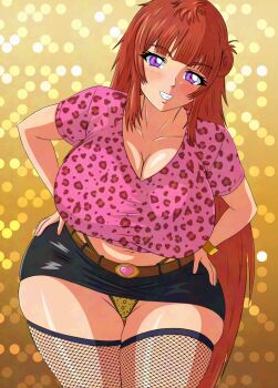 Rule 34 | 1girl, breasts, highres, huge breasts, kamimura maika, long hair, taimanin (series), taimanin asagi kessen arena, yeezusdraw