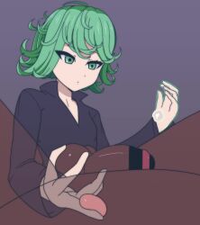 Rule 34 | 1boy, 1girl, animated, aura, bar censor, black dress, breasts, censored, closed mouth, collared dress, cum, cum bending, dark-skinned male, dark skin, dress, ejaculating while penetrated, ejaculation, gokkun, green eyes, green hair, handsfree ejaculation, internal view, interracial, one-punch man, open mouth, penis, pov, pov crotch, prostate milking, psychic, short hair, small breasts, smile, solo focus, squeezing testicles, swallowing, taraba (fmed3338), tatsumaki, telekinesis, testicle grab, testicles, twitching, twitching penis, video