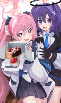 2 absurdres baba_kirika blue_archive hair_ornament highres koyuki_(blue_archive) triangle_hair_ornament yuuka_(blue_archive)