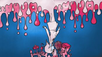 Rule 34 | artist request, highres, knife, madotsuki, skirt, source request, surreal, upside-down, yume nikki