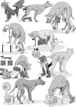 6+boys 6+girls ahoge all_fours animal_penis azur_lane bar_censor belfast_(azur_lane) bent_over bent_over_furniture bestiality blue_archive boots bottomless breasts censored closed_mouth cum cum_in_pussy dog ejaculation eyepatch fate/grand_order fate_(series) feathered_wings fertilization genderswap genderswap_(mtf) glasses hair_ornament halo hat hetero highres ichika_(blue_archive) impregnation jervis_(kancolle) kantai_collection knotted_penis knotting large_breasts loli long_hair long_sleeves low_wings mash_kyrielight medium_breasts medium_hair monochrome multiple_boys multiple_girls nicole_demara nipples nonomi_(blue_archive) onii-chan_wa_oshimai! open_mouth ovum oyama_mahiro paid_reward_available penis pussy_juice shirt short_sleeves simple_background small_breasts sperm_cell standing table tenryuu_(kancolle) thighhighs top-down_bottom-up tsurugi_(the_horizon) white_background wings zenless_zone_zero