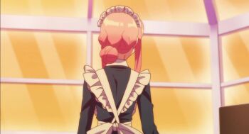 2girls animated apron blue_dress dress kikaijikake_no_marie maid maid_apron maid_headdress marie_(kikaijikake_no_marie) marie_2_(kikaijikake_no_marie) multiple_girls pink_hair robot robot_girl tagme video