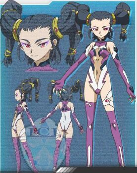 1girl ass bodysuit groin mintao official_art sora_wo_kakeru_shoujo source_request