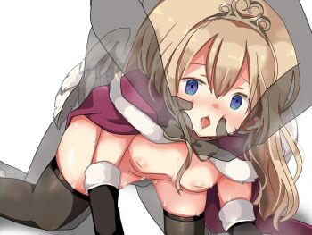 1boy 1girl all_fours angel angel_wings ariel_(oukoku_no_shugo_tenshi) black_gloves black_thighhighs blue_eyes blush breasts breath brown_hair capelet censored doggystyle drooling elbow_gloves feathered_wings game_cg gloves grabbing_another's_face hair_between_eyes hair_down head_grab hetero hikaru_(sgst) inverted_nipples large_variant_set long_hair long_sidelocks nipples non-web_source nude open_mouth oukoku_no_shugo_tenshi pointy_ears purple_capelet pussy_juice raised_inner_eyebrows see-through_body sex sex_from_behind sidelocks simple_background small_breasts snot steam sweat tareme thighhighs tiara transparent_background vaginal variant_set very_long_hair white_wings wide-eyed wings