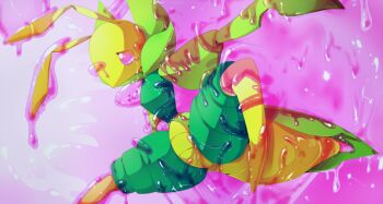 bug ditto gen_1_pokemon gen_5_pokemon leavanny mogura_(susutake) nintendo pokemon pokemon_(creature) tears tentacles