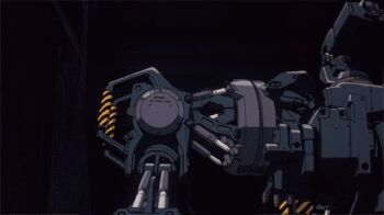 1980s_(style) animated animated_gif kidou_keisatsu_patlabor lowres machine mecha metal retro_artstyle retro_artstyle robot