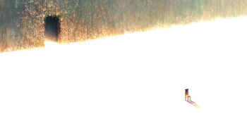 Rule 34 | chair, commentary request, doorway, heriki (trkj), highres, no humans, original, plant, scenery, wooden chair