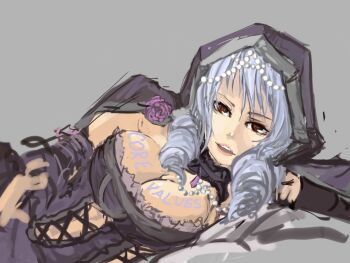 Rule 34 | 1girl, breasts, cleavage, core values, highres, large breasts, looking at viewer, red eyes, soul calibur, soulcalibur, soulcalibur v, tagme, viola (soulcalibur)