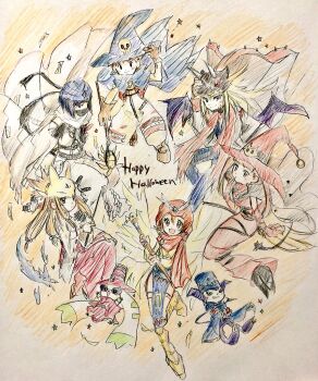 Rule 34 | amano nene (digimon xros wars), aonuma kiriha, archnemon, astamon, baalmon, darcmon, digimon, halloween, ichijouji ken, impmon, izumi koshiro, makino ruki, mummymon, sakuyamon miko mode, takenouchi sora, terriermon, witchmon, wizarmon