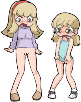 angry bottomless crying embarrassed highres kathleen non-web_source oot94 pussy shy